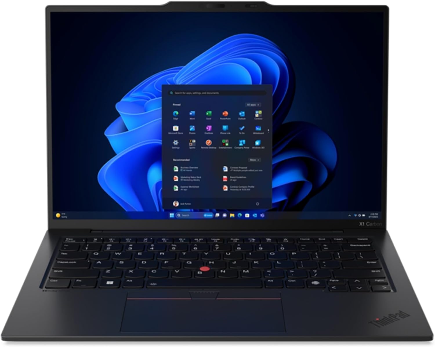 Lenovo Gen 12 ThinkPad X1 Carbon Laptop with Intel Ultra 7 165U vPro Processor, 14" WUXGA 100% sRGB Touchscreen, 32GB 6400MHz RAM, 1TB Gen4 Performance SSD, FHD+ IR+ RGB Camera, and Windows 11 Pro<br>